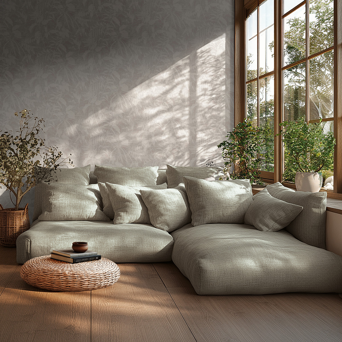 Papier peint Végétaux Jungle gris blanc - Metropolitan Stories 4 Hot Spots d'A.S. Création AMB1| Réf. AS-782033