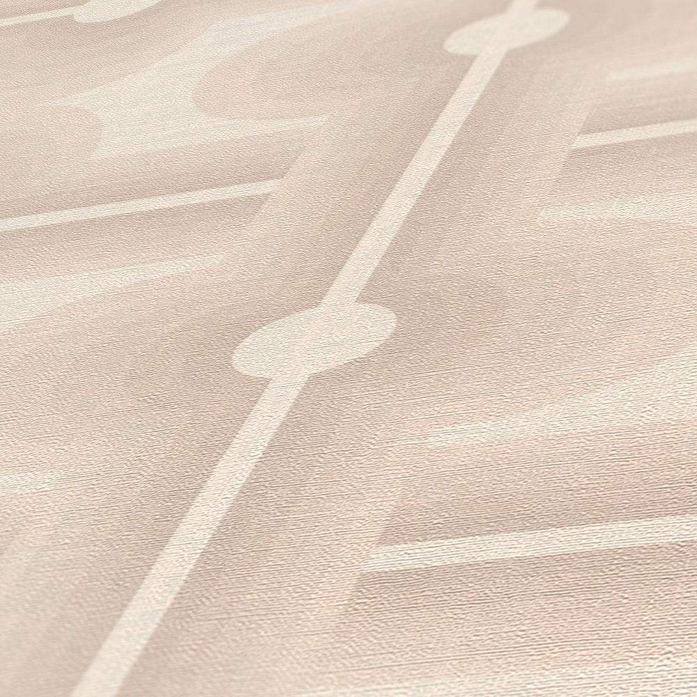 Papier peint Années 70 Graphique grège - Retro Chic d'A.S. Création AMB4 | Réf. AS-395335