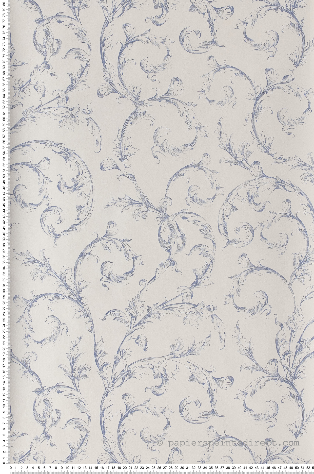 Arabesques bleu minéral - Collection Fontainebleau de Casadéco