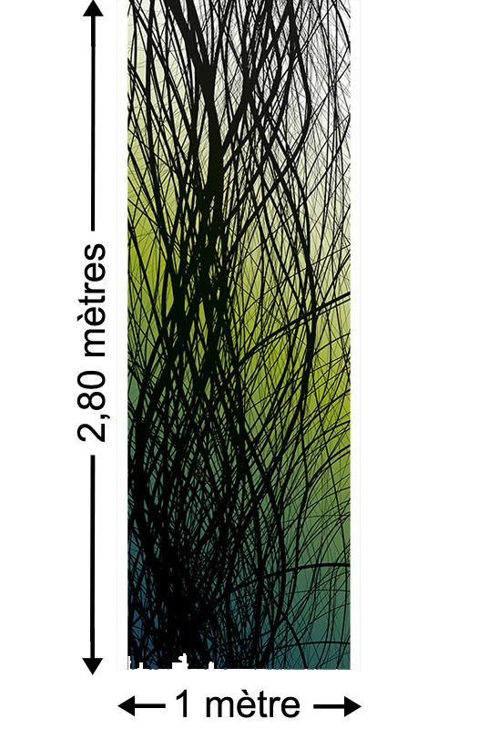 Underwater, Vert - Papier peint lé unique