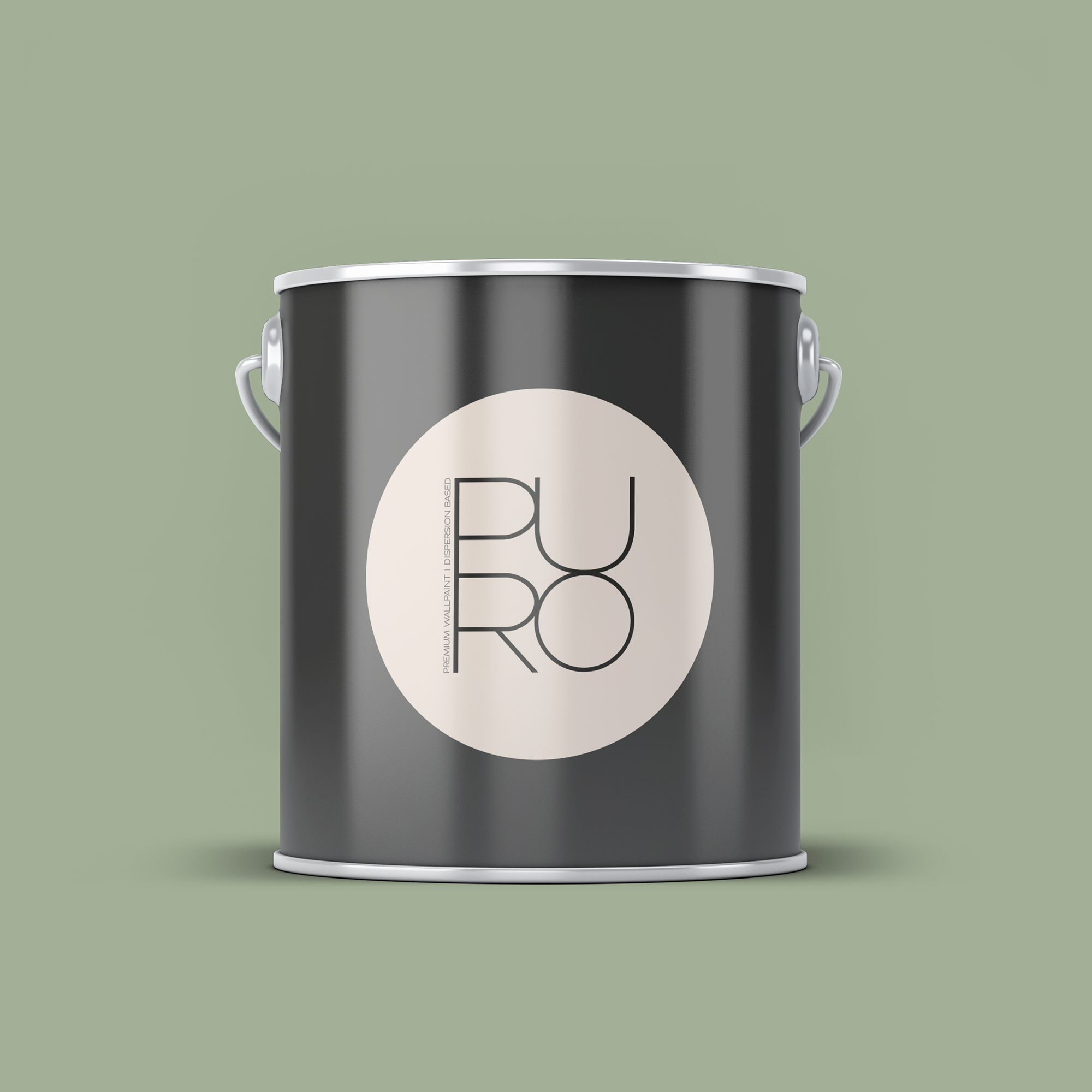 Image d'un pot de 2,5 litres de peinture Puro vert sage green - c5002