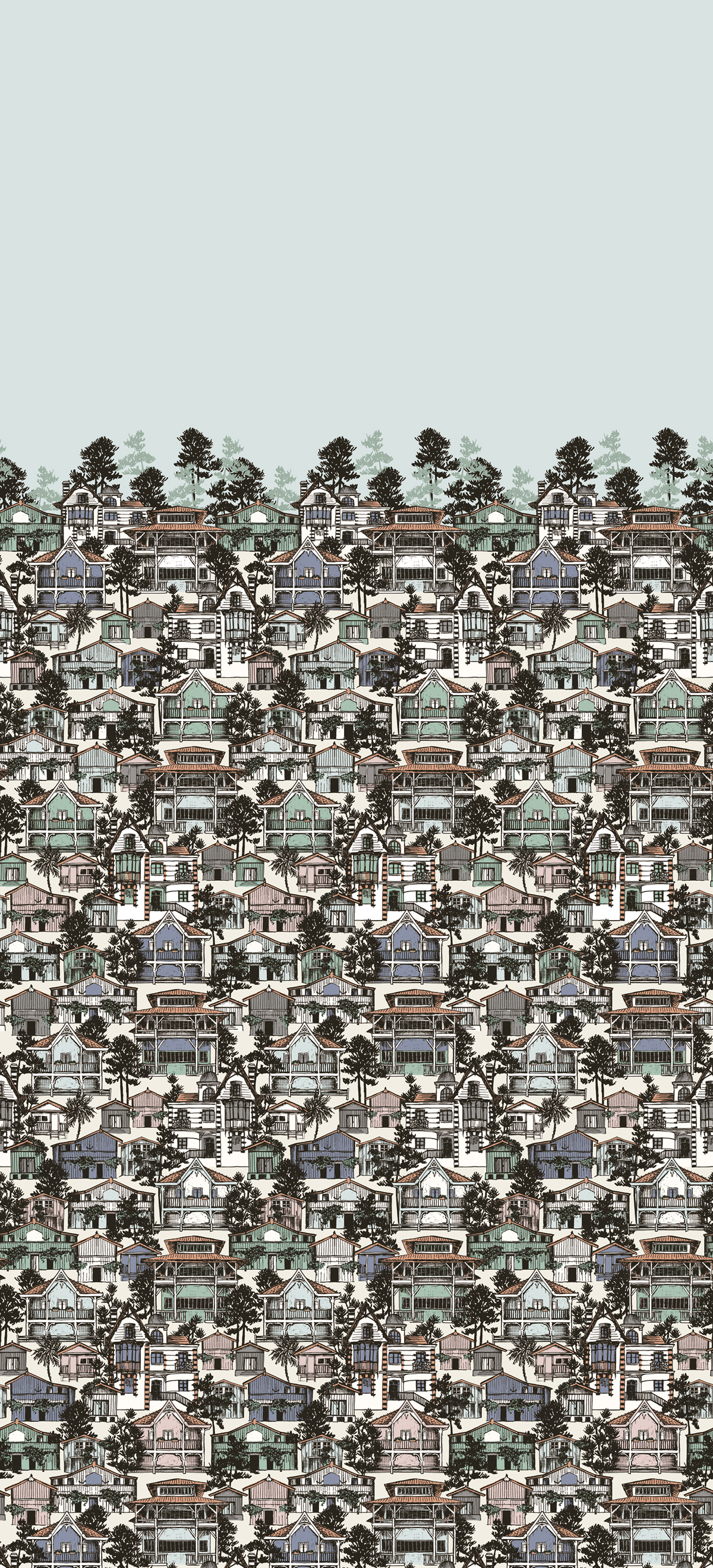 Papier peint panoramique Première ligne Galea - 3 lés - Isidore Leroy