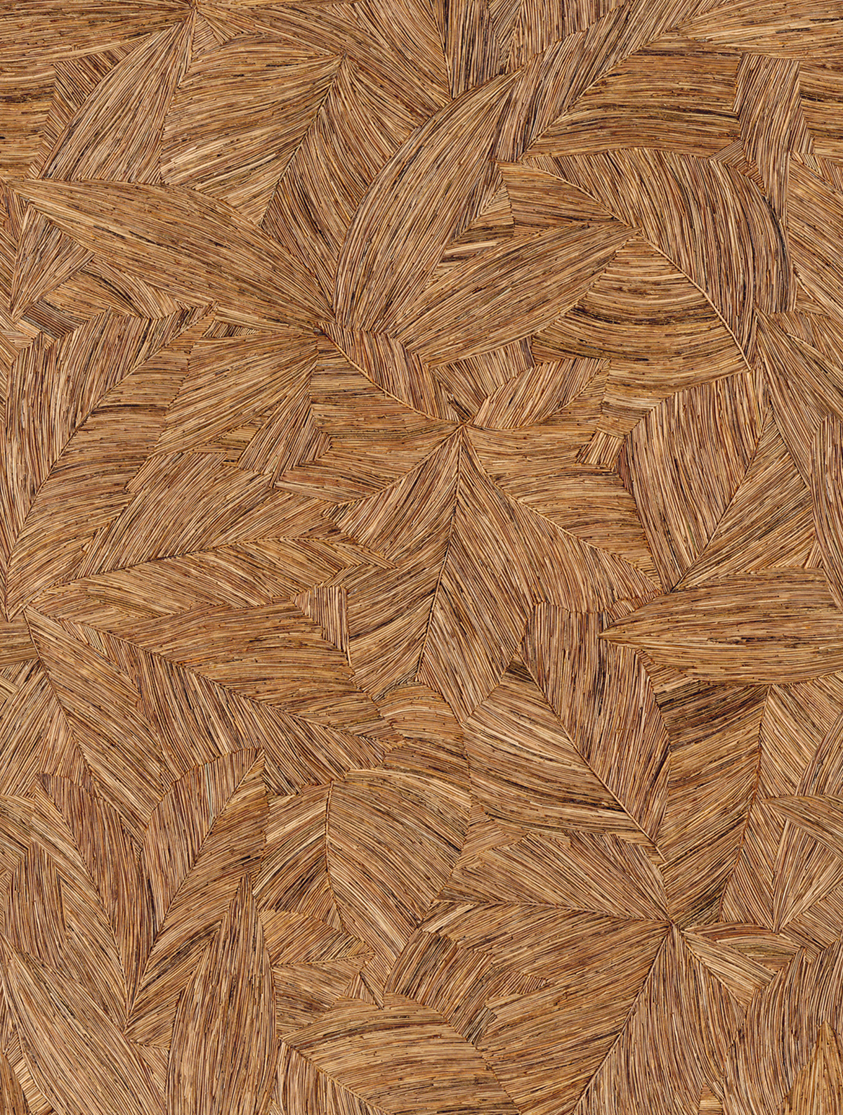 Papier peint panoramique Feuille Bois marron M 212 X 280 - Reliefs de Casélio | Réf. RLF106172026