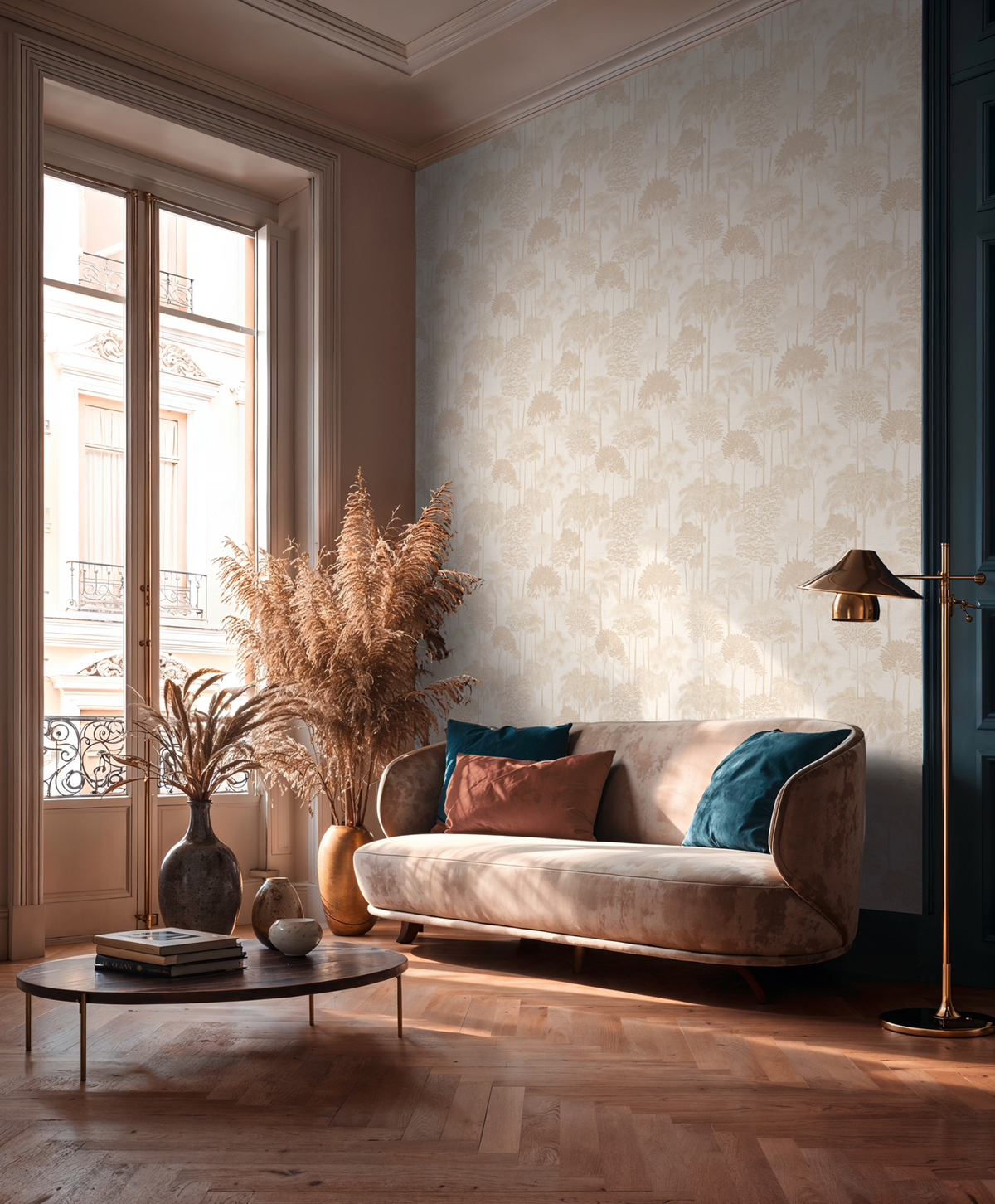 Papier peint Palmeraie Arbre Jungle beige - Cuba 2 d'A.S. Création AMB2 | Réf. AS-791621
