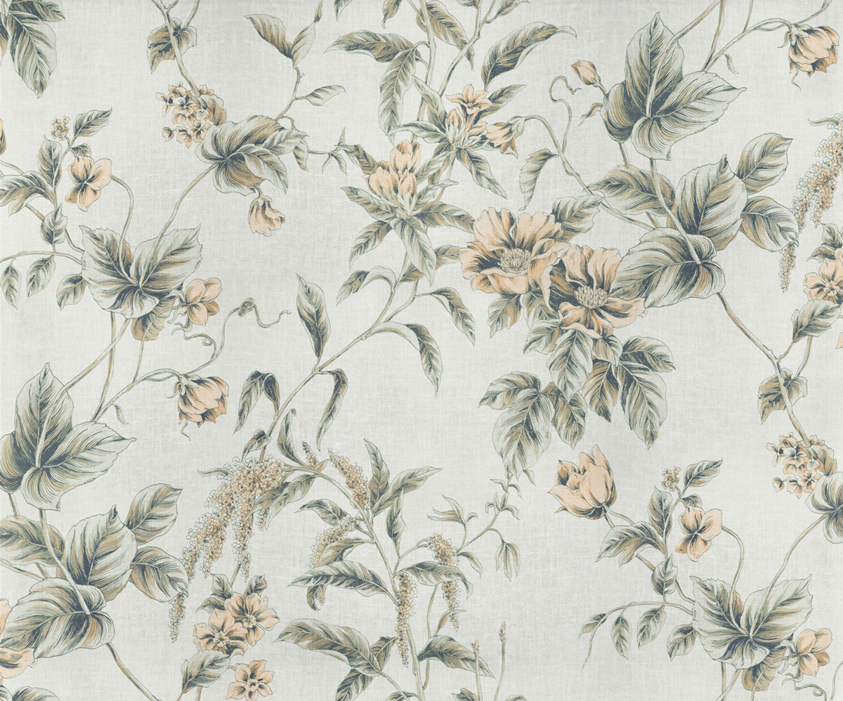 Papier peint panoramique Peachy Fleurs Botaniques beige - Seasons de Komar