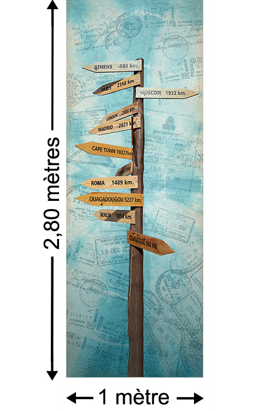 Everywhere - Papier peint lé unique