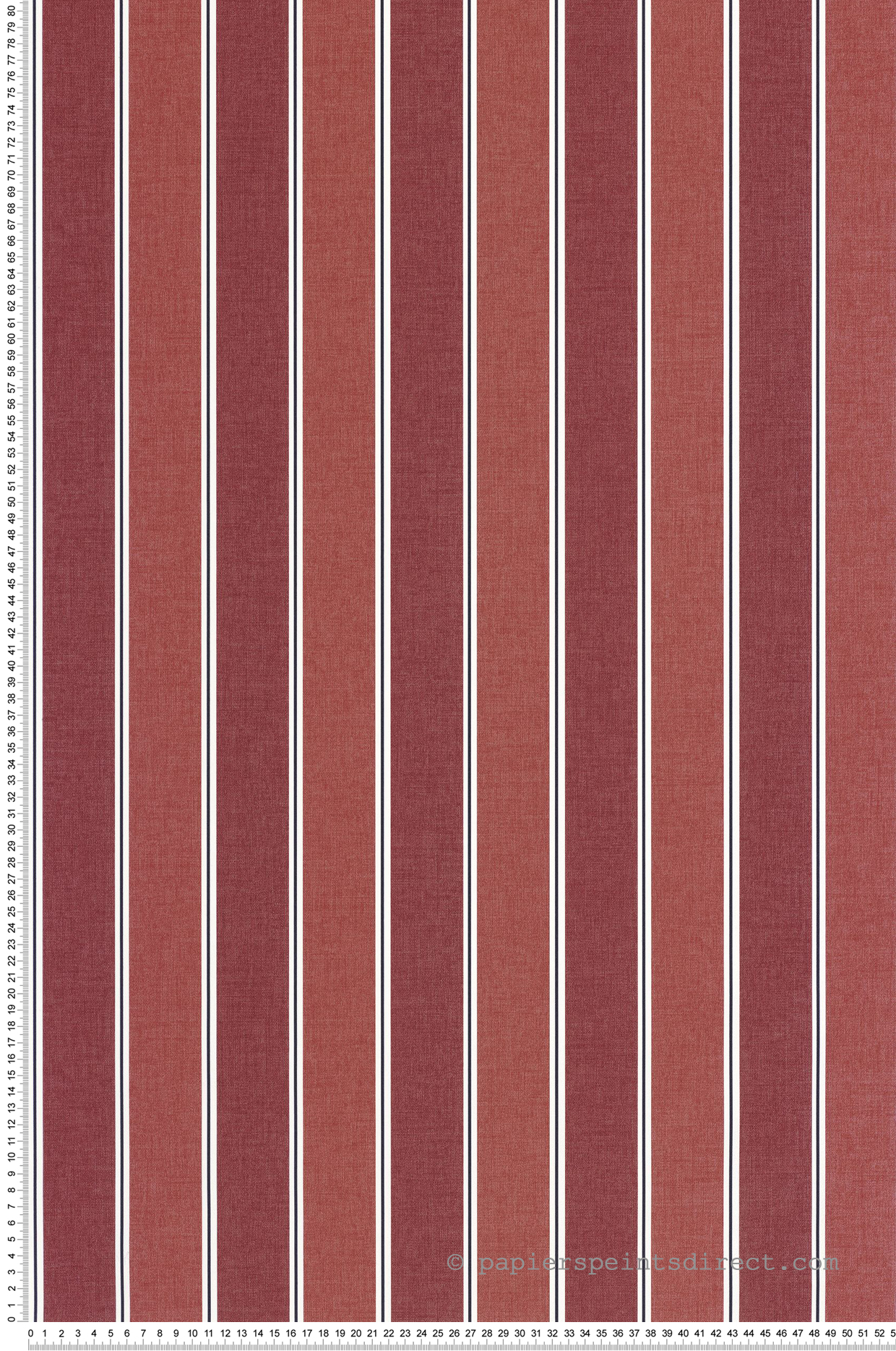 Papier peint Rayures Classique Vintage Lines bordeaux - Line Up de Casélio | Réf. LNP106738006