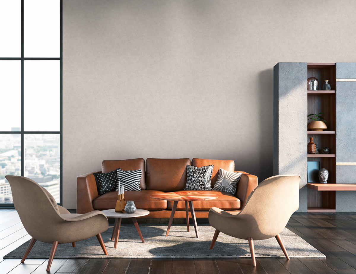 Papier peint Faux Uni grège - History of Art d'A.S. Creation | AMB Réf. 37655-5