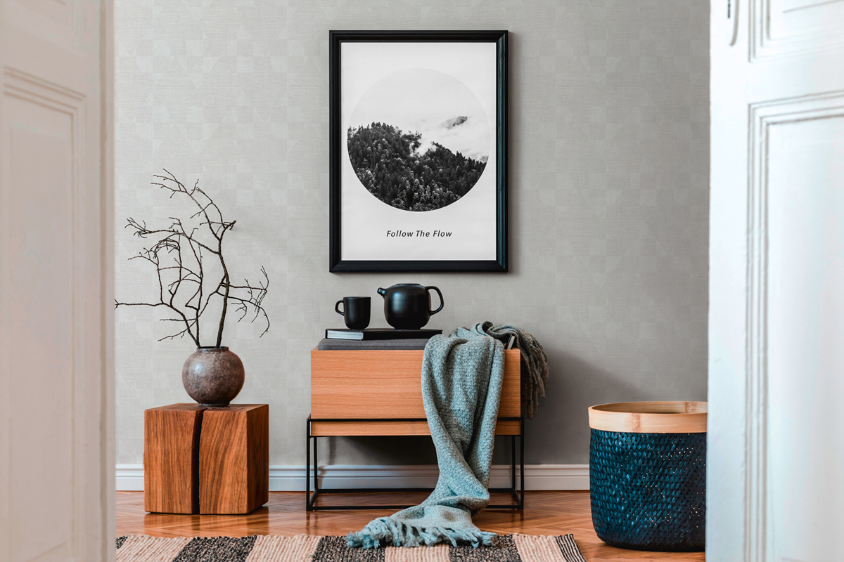 Papier peint Métallisé Matière Losange gris blanc - Titanium 3 d'AS Création | Réf. SP15589