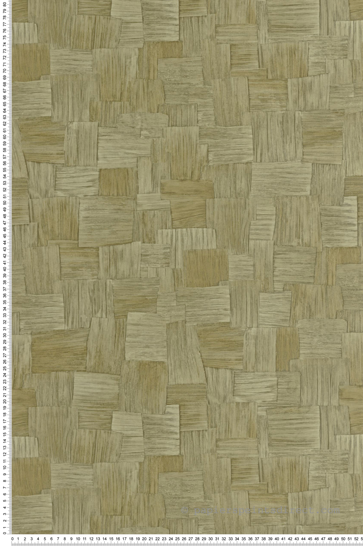 Papier peint Tisssage Ethnique Dura vert - Babylone de Casadéco | Réf. BBLN89747419