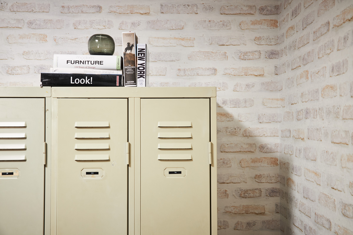 Papier peint Brique Loft blanc beige - Elements 2 d'A.S. Création AMB4 | Réf. AS-374221