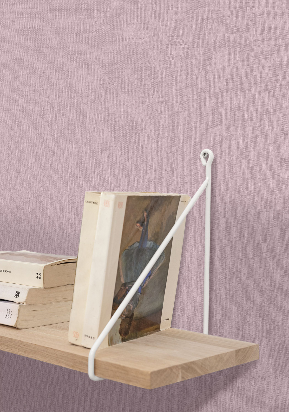 Papier peint Faux Uni Tissage violet parme - Graphic de Casélio | Réf. GPC103225022