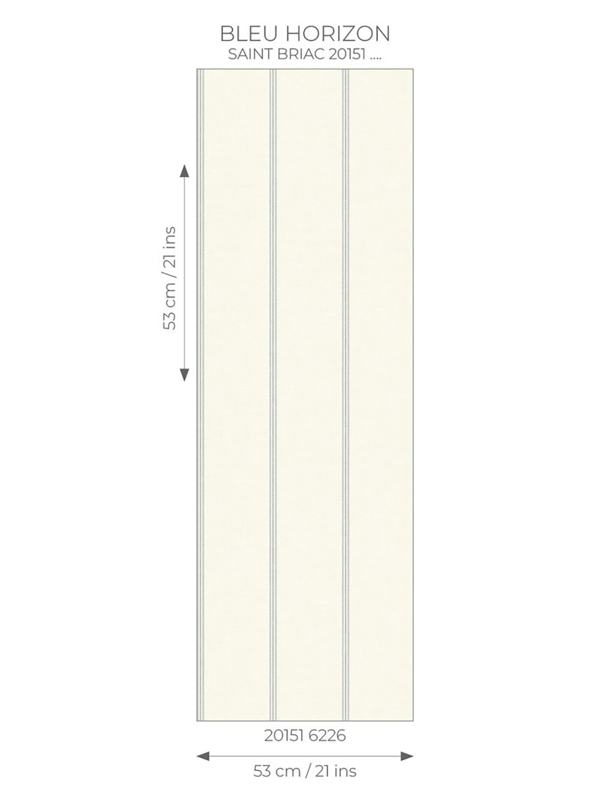Papier peint Rayure Vintage Saint Briac bleu - Seaside de Casadéco AMB7 | Réf. SEAS201516226