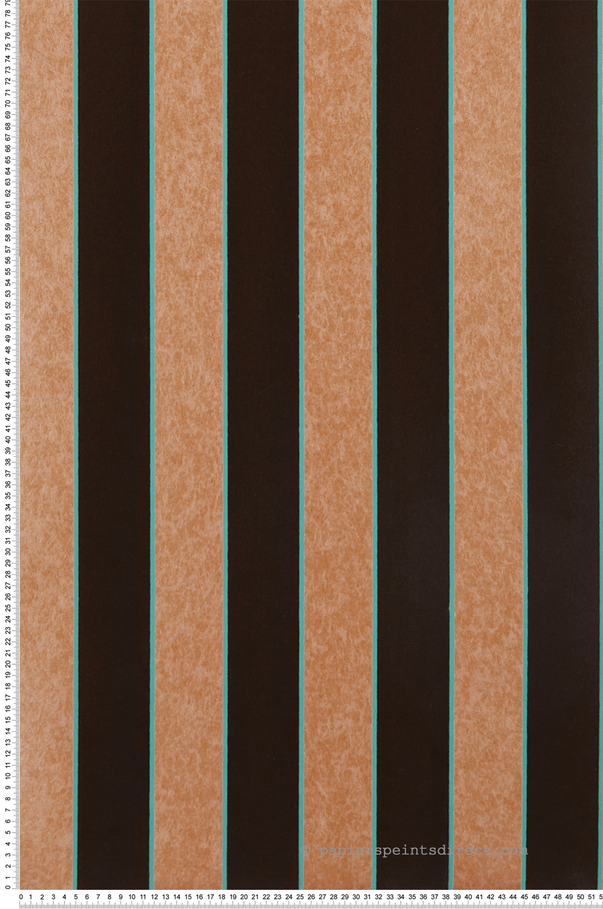 Papier peint Rayure Velours marron rose - Regency Stripe d'Osborne & Little | Réf. OSB-W7780-16