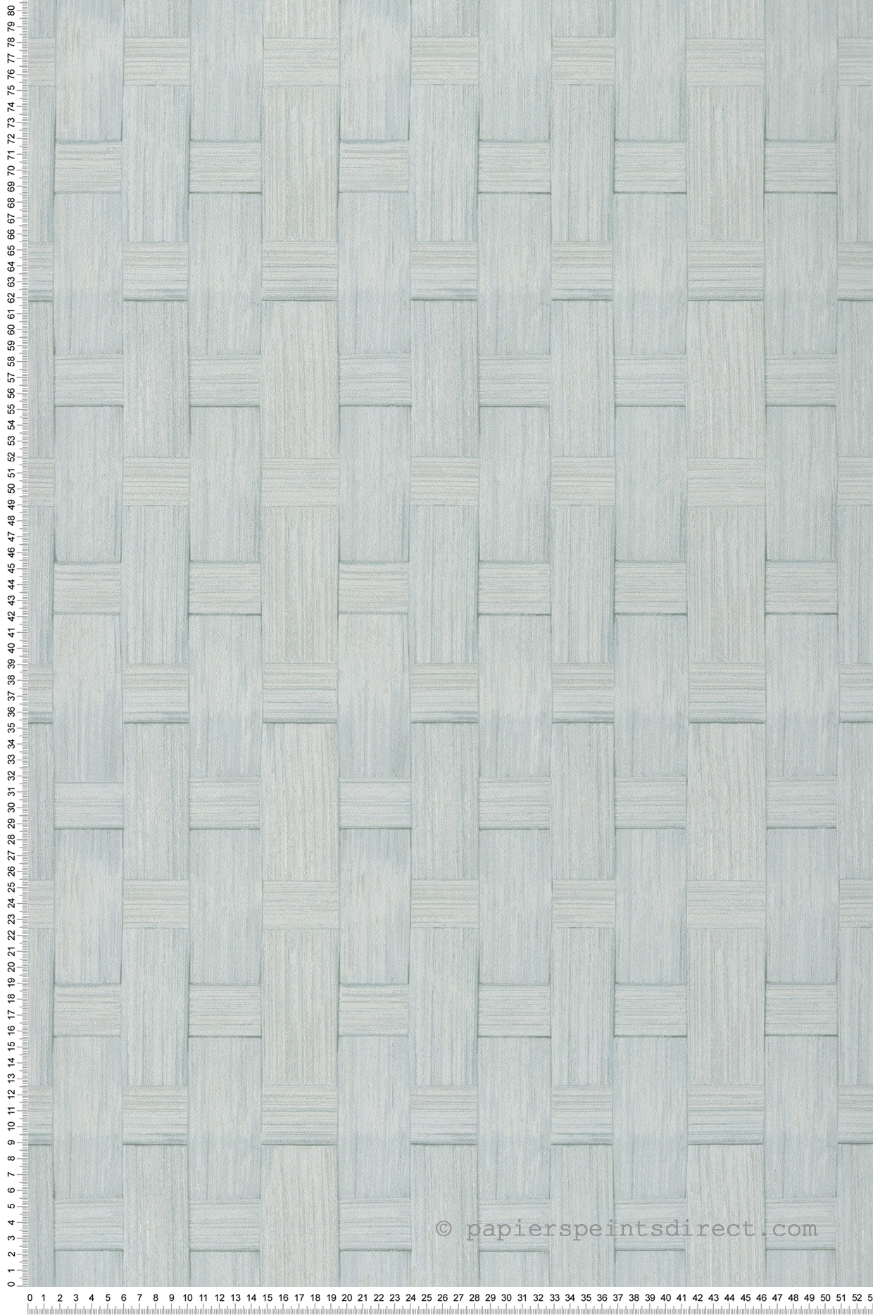 Papier peint Tressage de Bois vert opaline - Cuisines & Bains de Lutèce | Réf. LTC-51230604