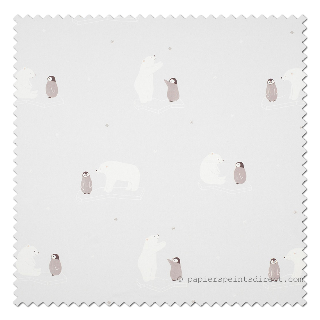 Tissu enfant Ours polaire bleu - Happy Dreams de Casadéco | Réf. HPDM83426233