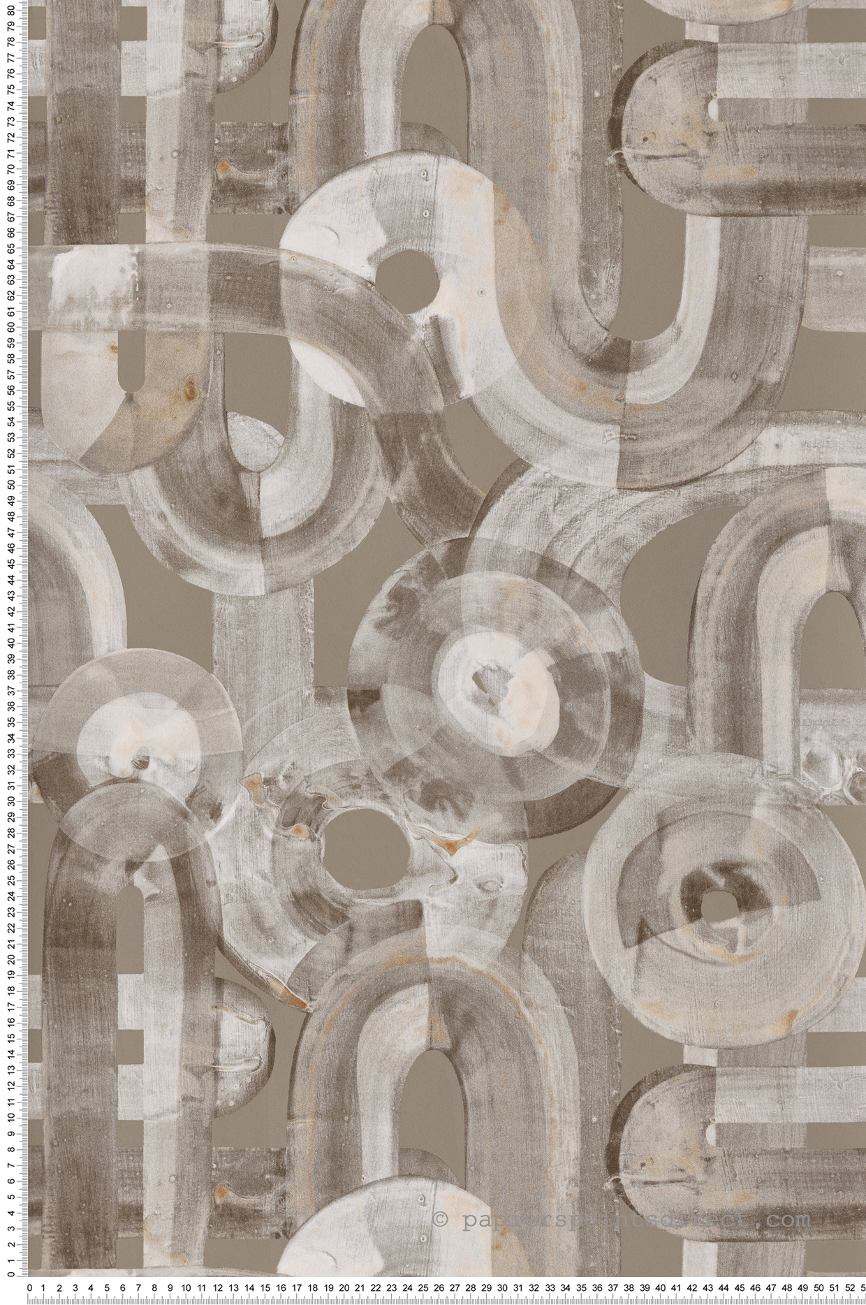 Papier peint Contemporain Abstrait taupe - Pearl de Montecolino | Réf. MC-65322