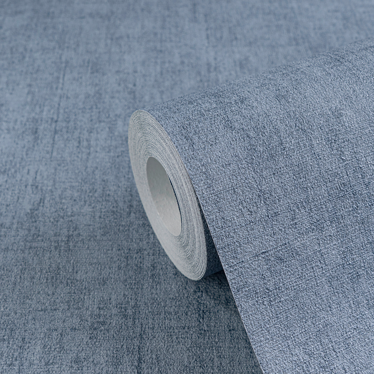 Papier peint Uni Béton bleu jean métallisé - Cosmoliving d'A.S. Création ZOOM | Réf. AS-791102