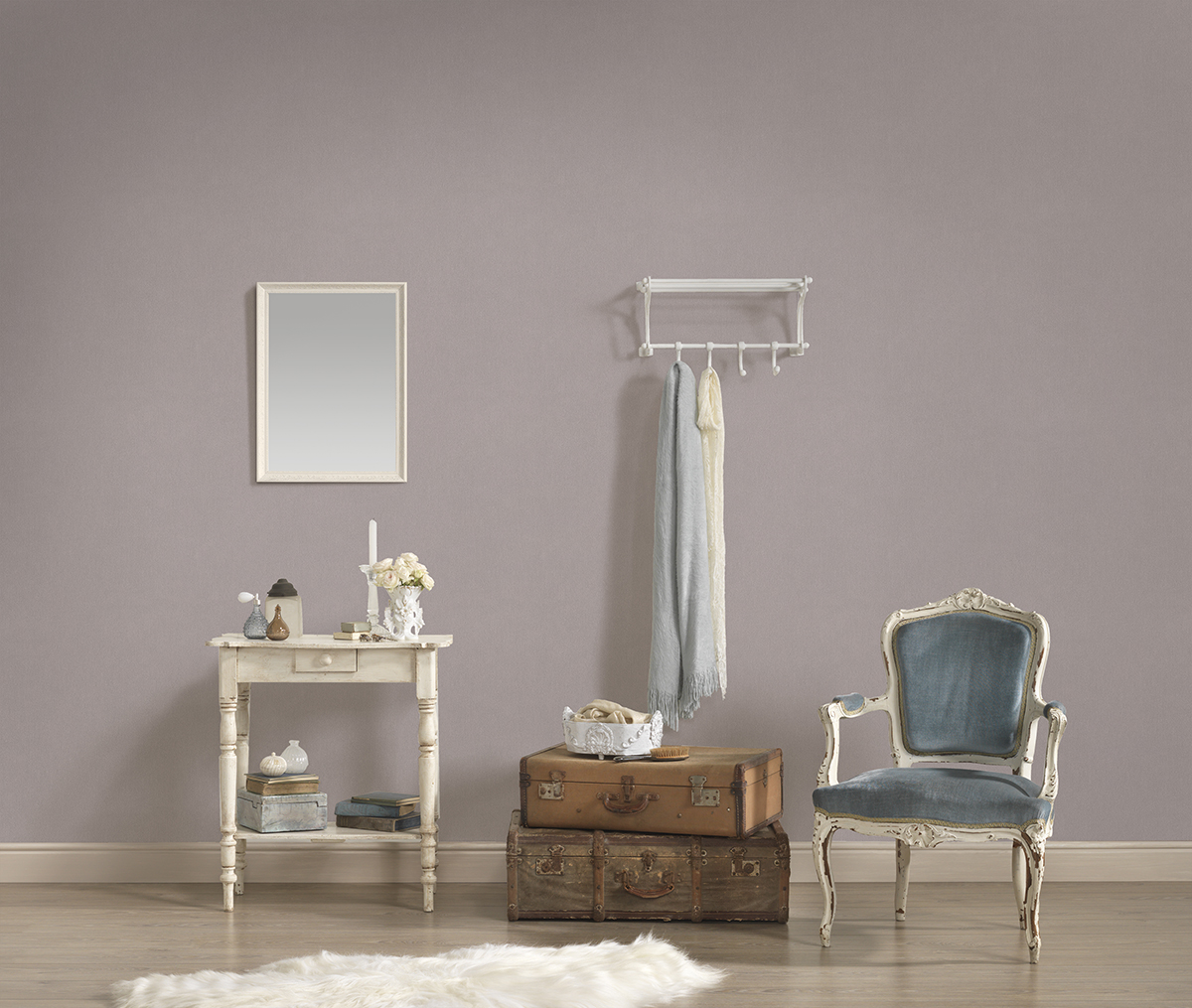 Papier peint Uni Lisse gris pale - Dream Flowery de Architects Paper | Réf. 3837-54