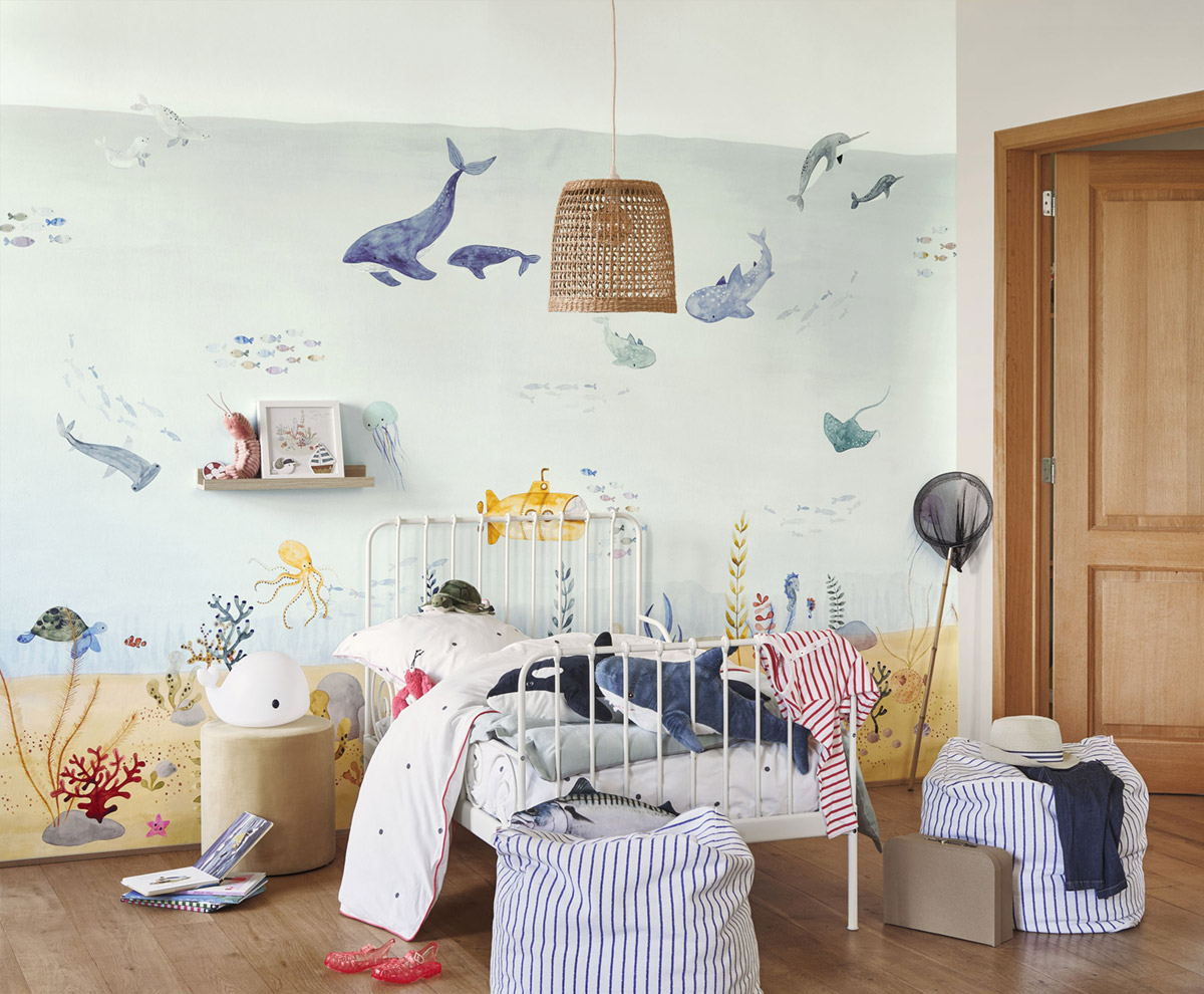 Papier peint panoramique Marin Exploration Under the Sea L bleu 300X310 - Once Upon A Time 2 de Casadéco | Réf. OUTD200706209