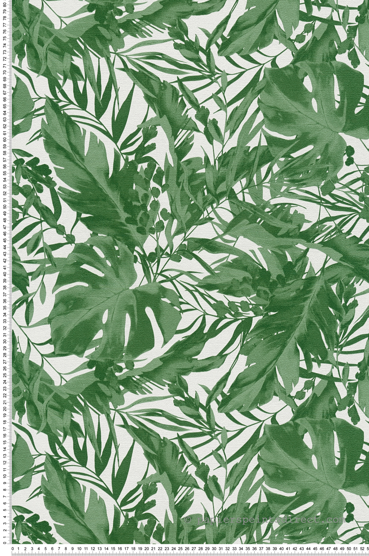 Papier peint Jungle Végétaux Earthlines vert - Cosmoliving d'A.S. Création | Réf. AS-790634