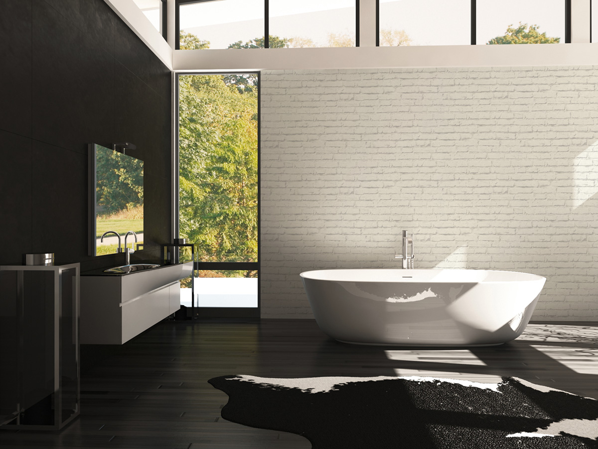 Papier peint Briques blanches gris - Elements 2 d'A.S. Création AMB3 | Réf. AS-343992