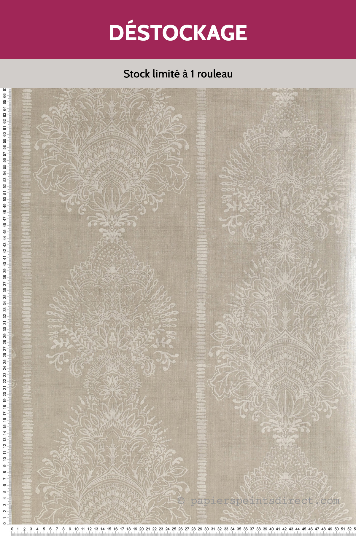 Papier Peint Destockage - Cachemire gris