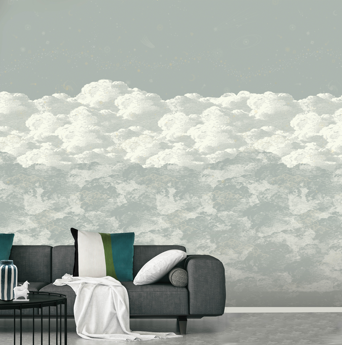 Papier peint panoramique Cosmos Jour - 1/2/3 - Isidore Leroy AMB2