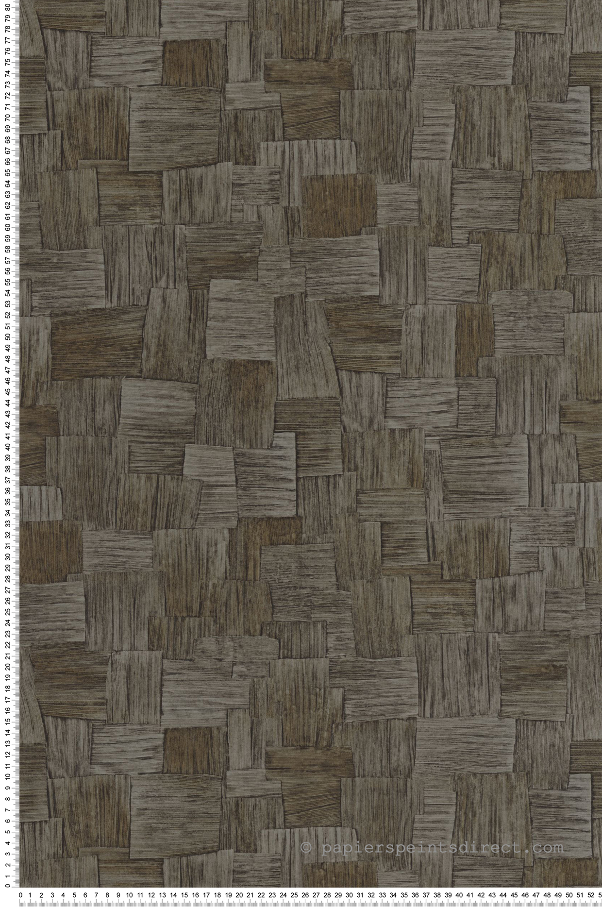 Papier peint Tisssage Ethnique Dura gris brun - Babylone de Casadéco | Réf. BBLN89749711