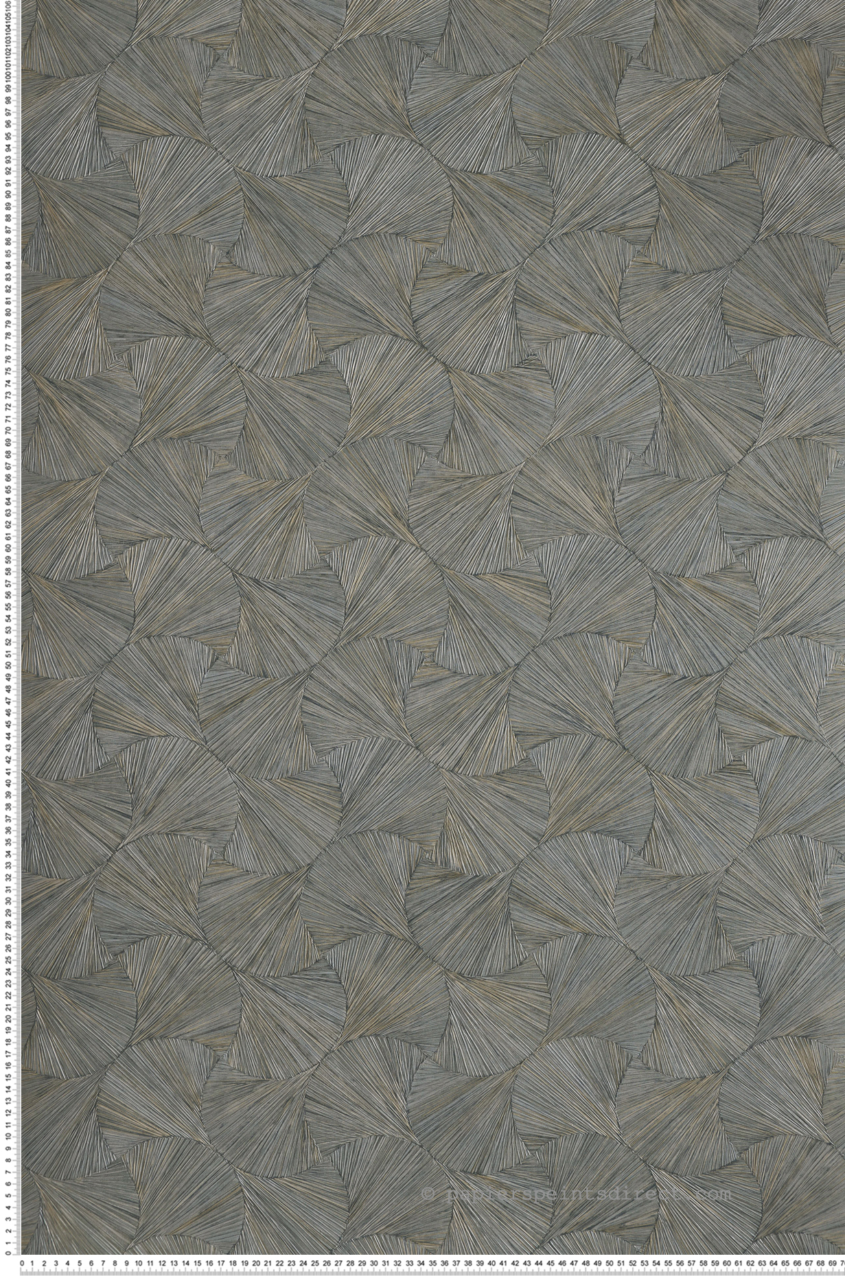 Papier peint Ecaille Végétale Lombok pierre bleue - Archipel de Casamance | Réf. CAS-75320916