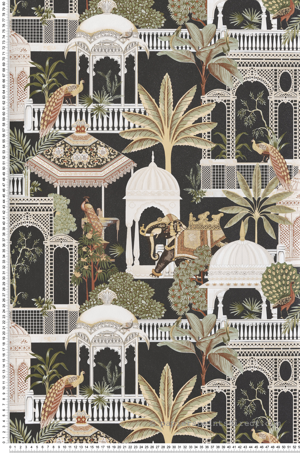 Papier peint Parc Botanique noir - Maison Paradis de Lutèce | Réf. LTC-MP15539