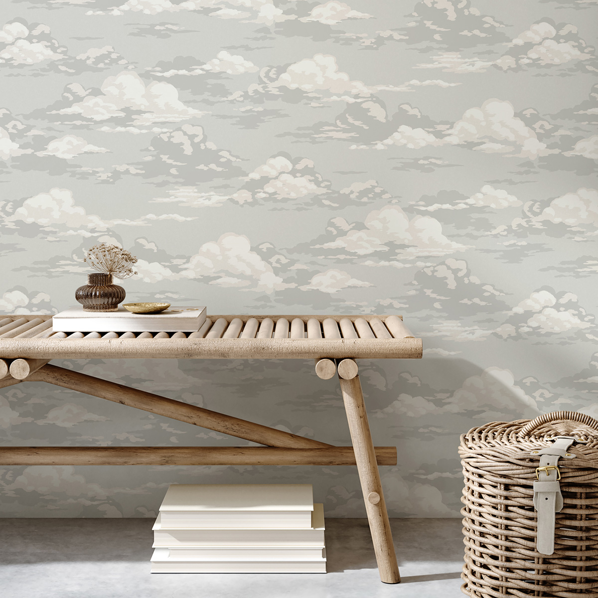 Papier peint Ciel Nuageux Cumulus gris - Beaux Arts de Lutèce | Réf. LTC-M1810
