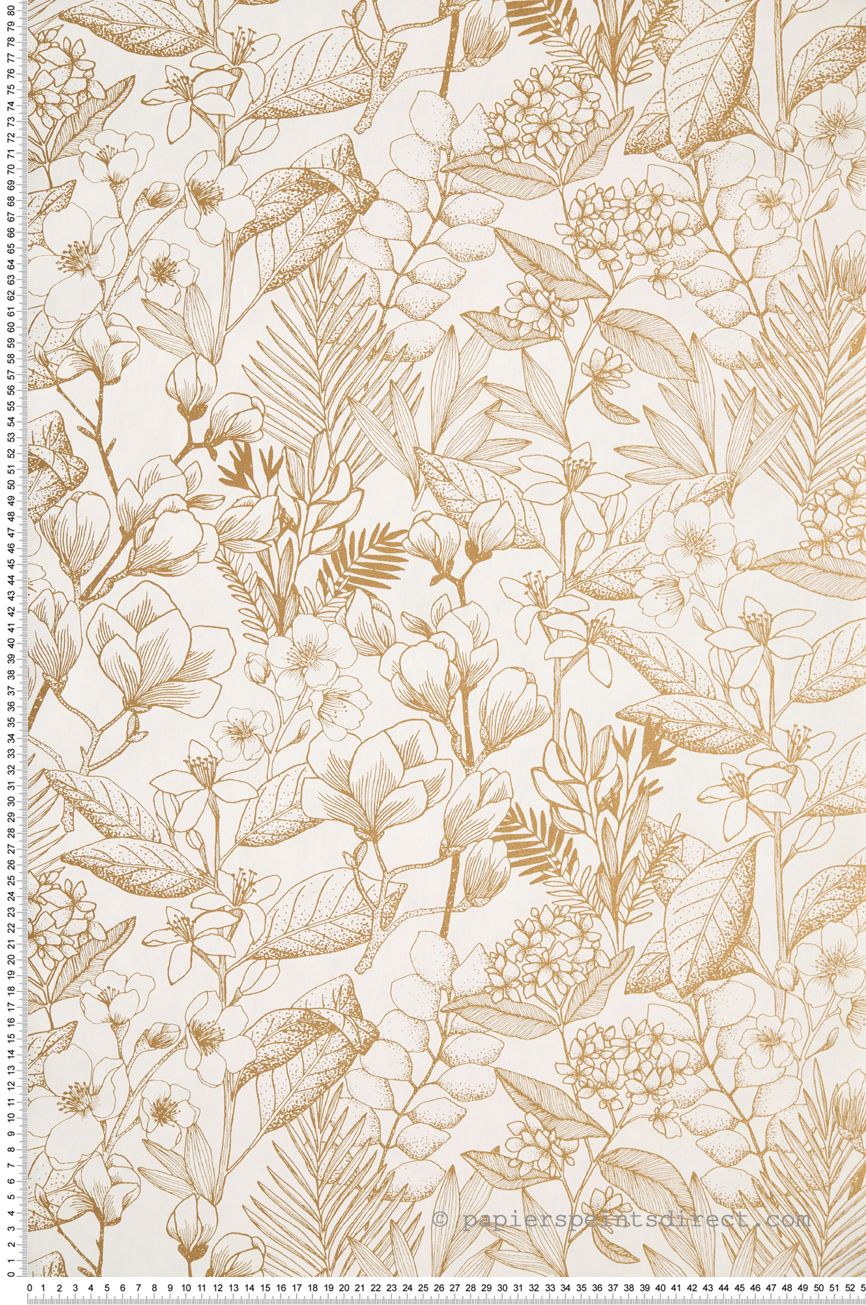 Papier peint Herbier Fleuri May doré - Moonlight 2 de Casélio AMB | Réf. MLGT101852010