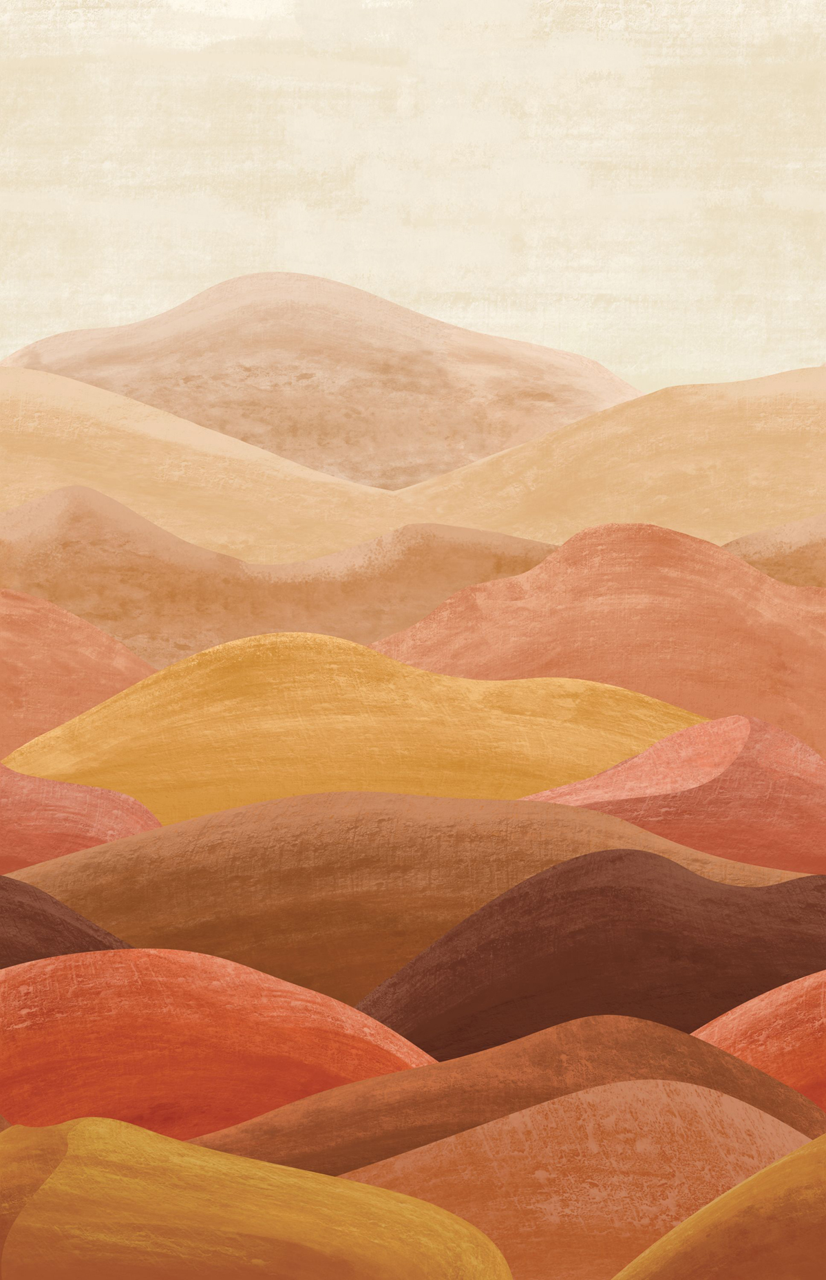 Papier peint panoramique Désert Fairyland orange Beige L 200X310 - Pimp My Wall de Casélio | Réf. PMW104673204