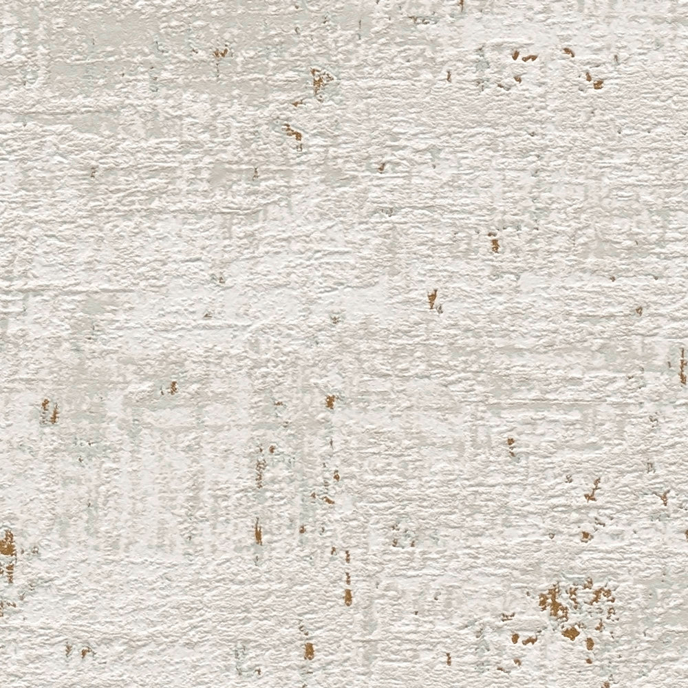 Papier peint Aspect Industriel Texturé gris perle doré - Stories of Life d'A.S. Création AMB3 | Réf. AS-396574