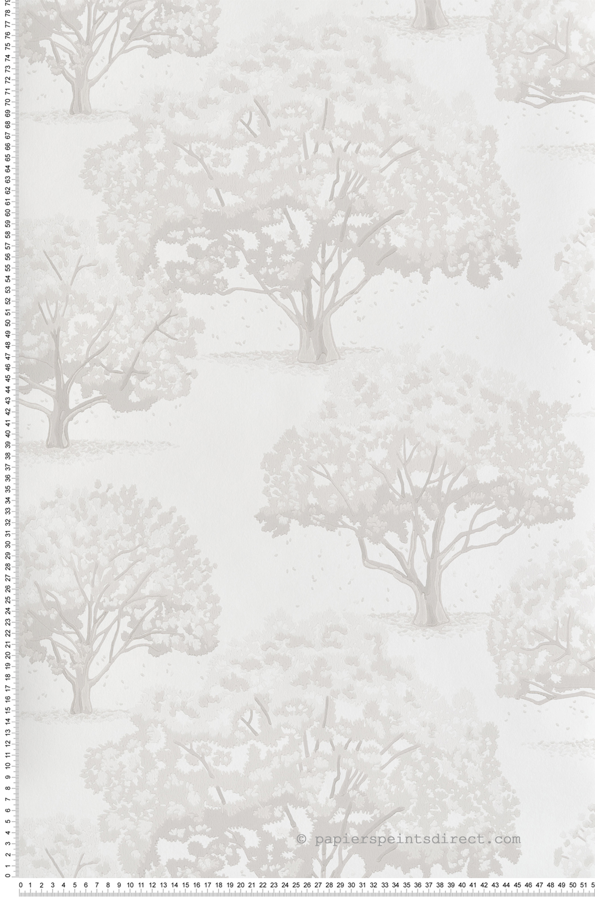 Papier peint Arbre Magnolia Blossom Slaked Lime - In The Garden de Little Greene | Réf. 0234MBSLAKE