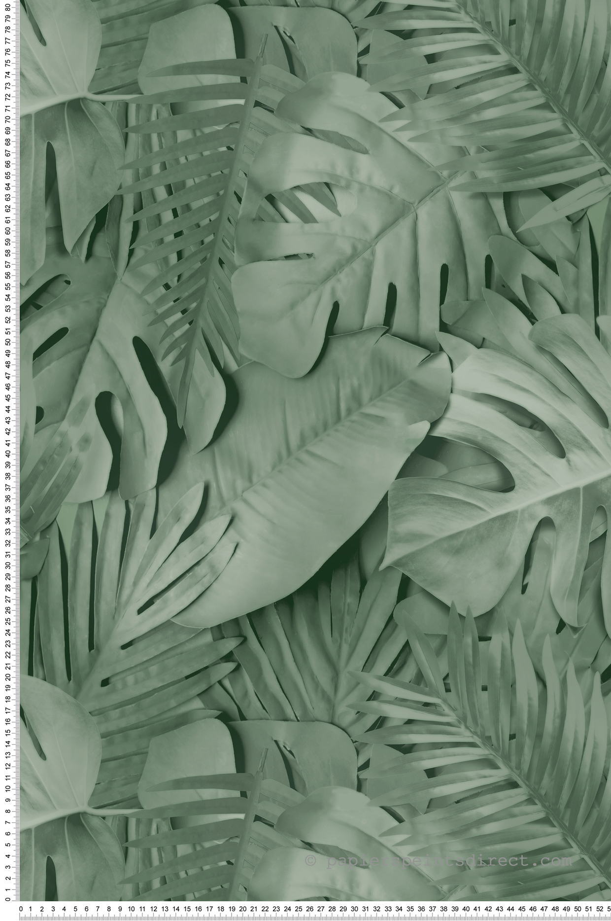 Papier Peint Grande Feuille Palme vert - Artifice d'Ugépa | Réf. UGP-M80004