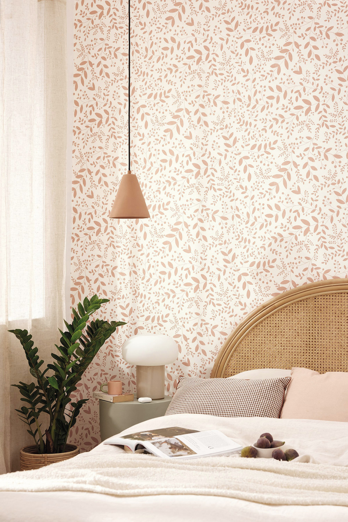 Papier peint Branchage Sympathy rose - Green Life 2 de Casélio | Réf. GNL2105340429