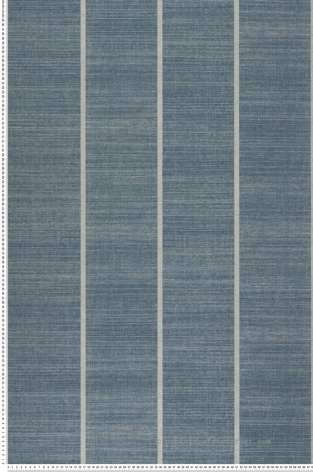 Papier peint Tissage Rayure bleu - Kanoko d'Osborne & Little | Réf. OBS-W7558-05