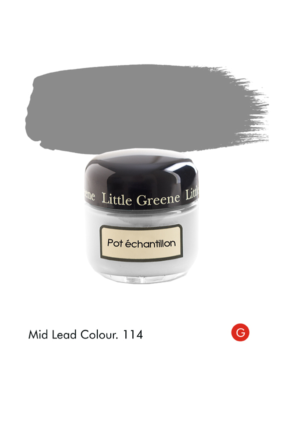 Pot échantillon Mid Lead Colour (Georgian) n°114 - Finition Absolute Matt Emulsion