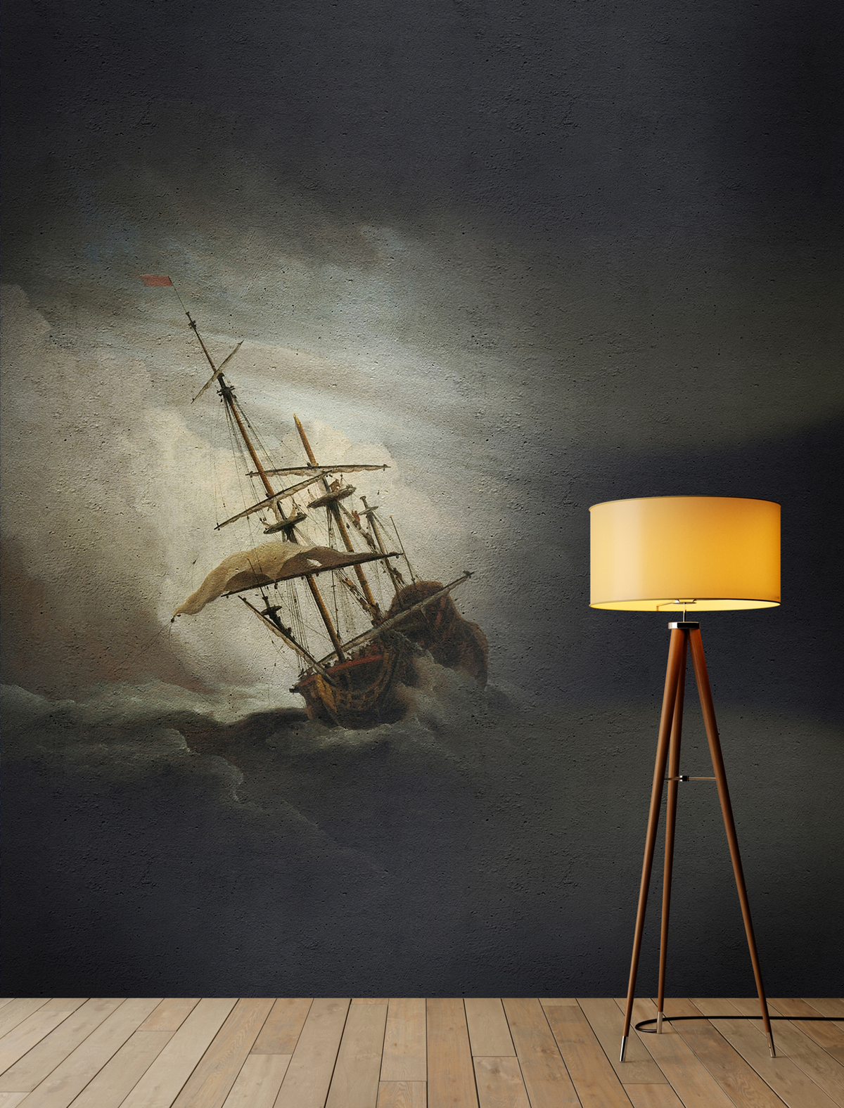 Papier peint panoramique Bateau Fresco 3 - Référence DD110661 - Intissé 200g/m2 - Standard 200 x 270