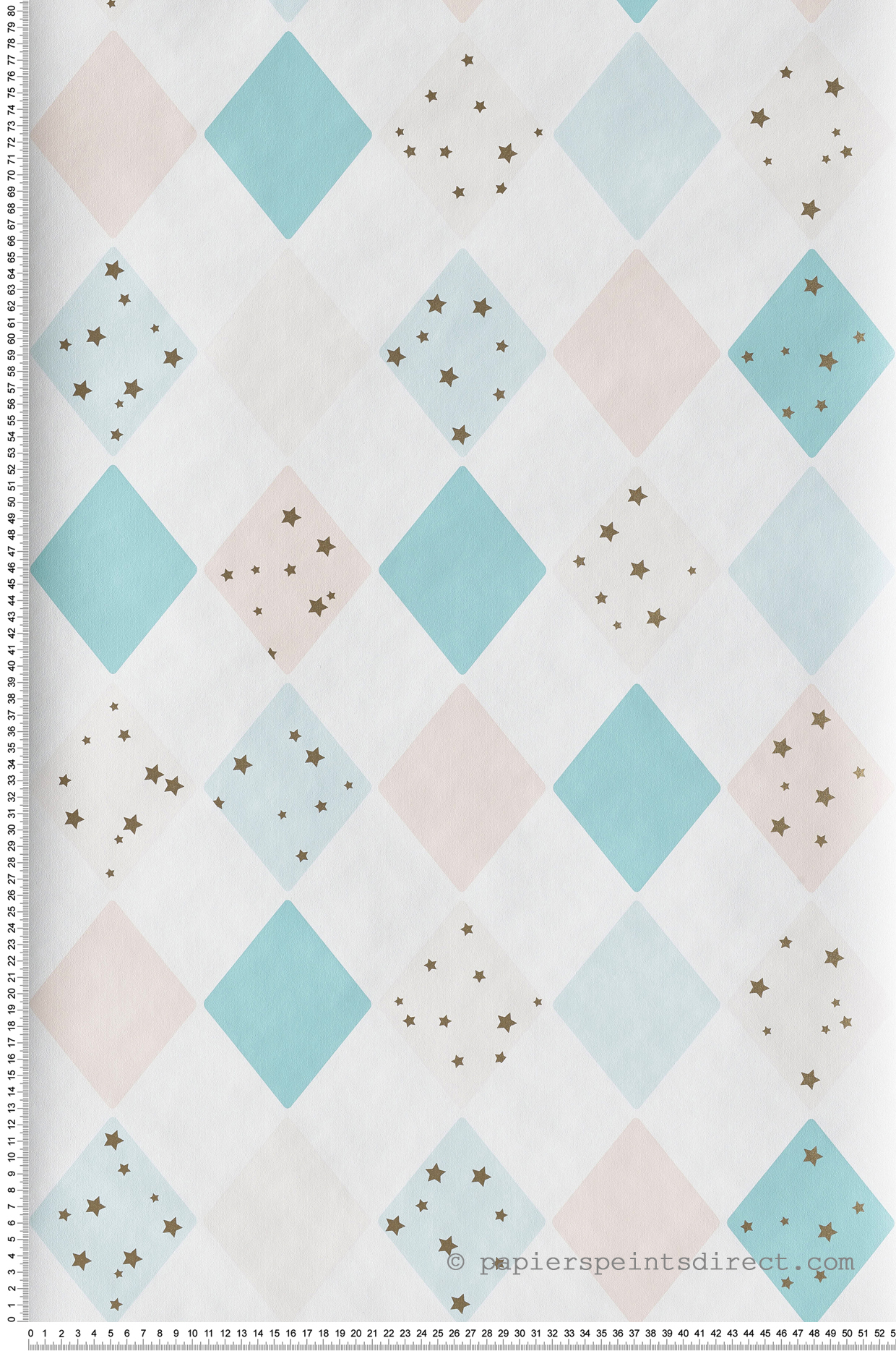 Papier peint enfant Shine Bright étoiles bleu - Girl Power de Casélio | Réf. GPR100816301