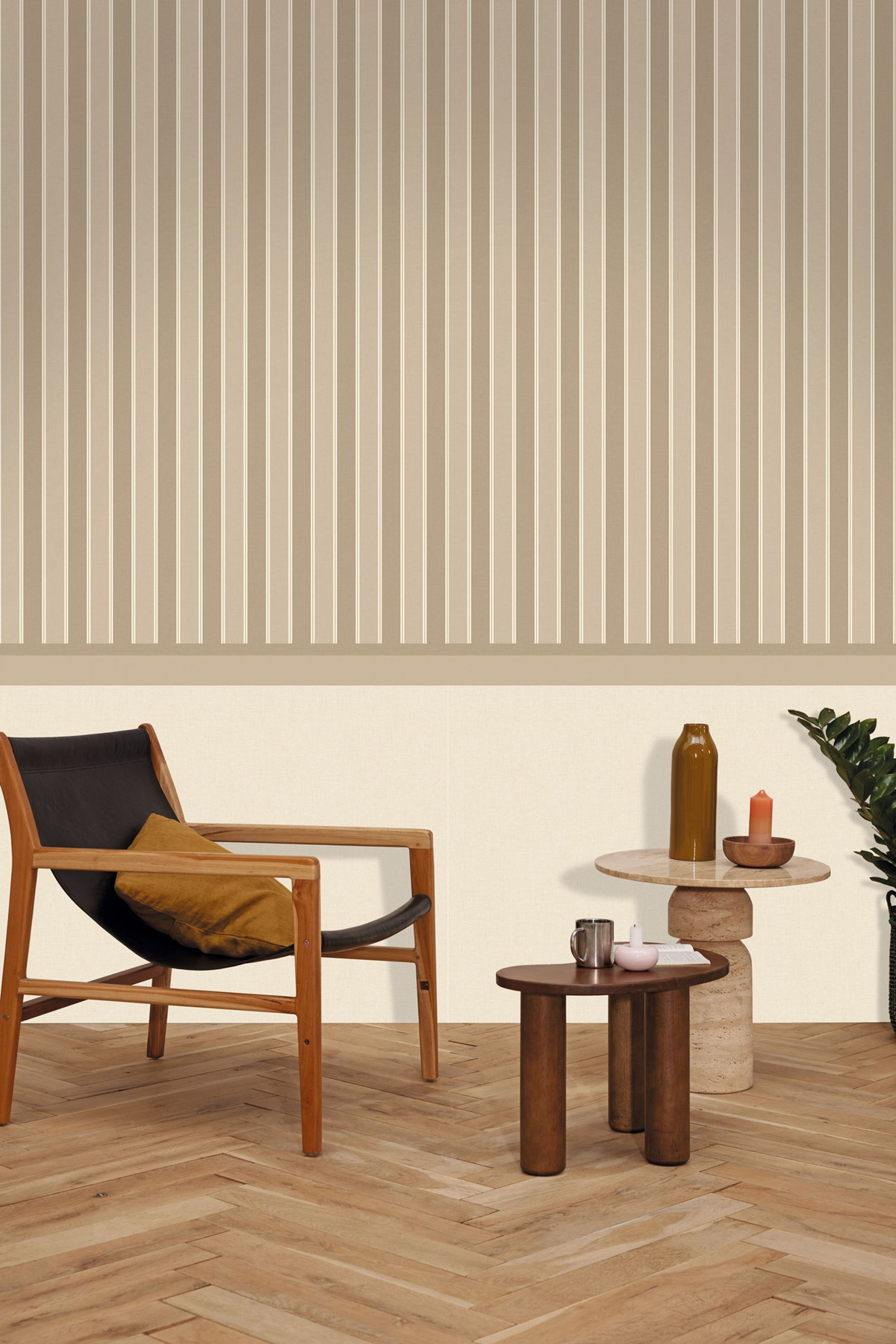 Frise Classique Border taupe - Line Up de Casélio | Réf. LNP106771156