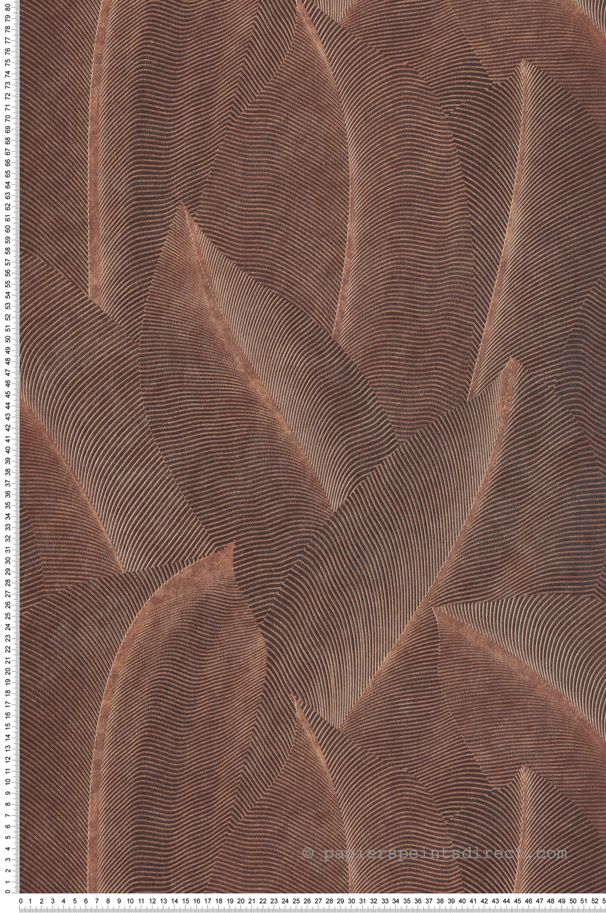 Papier peint Feuille Ethnique marron - Allure de Lutèce | Réf. LTC-AL26222