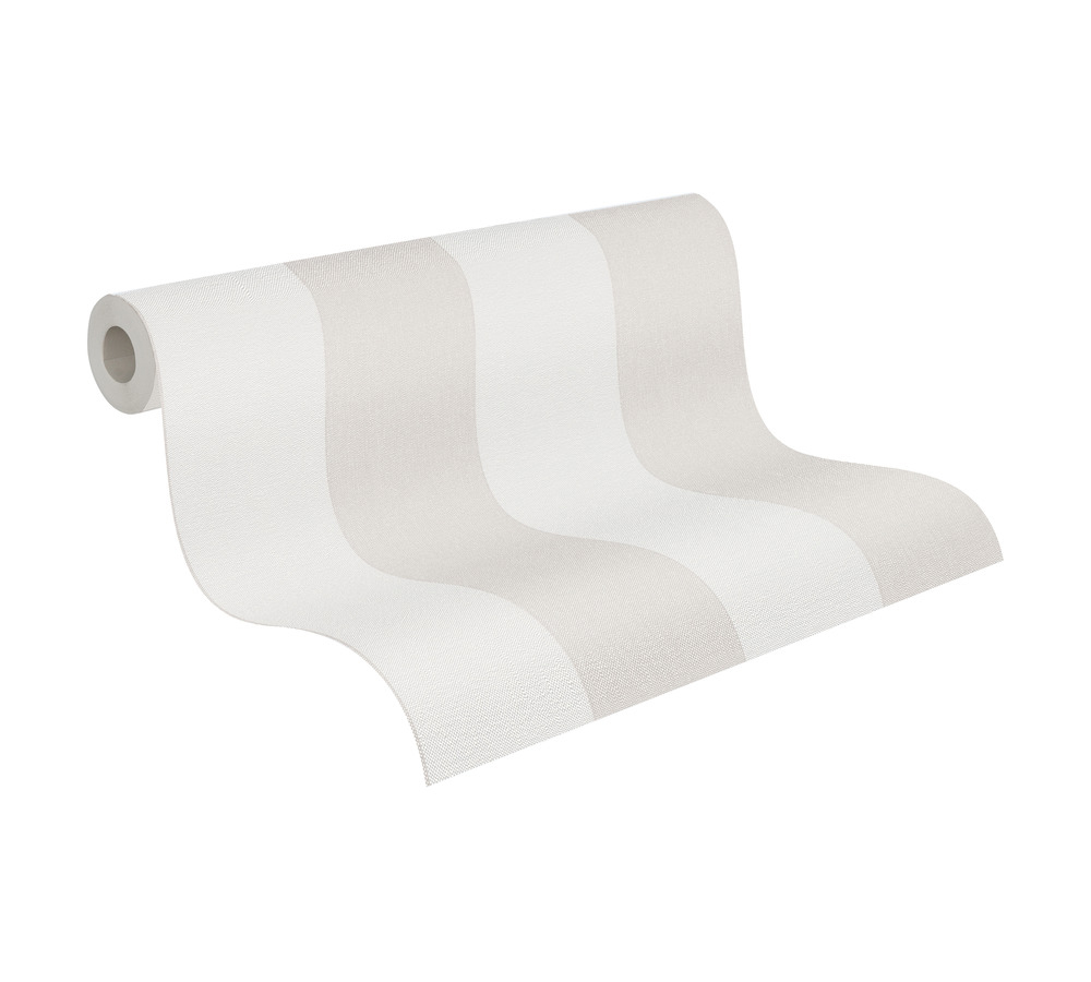 Papier peint Rayure Verticale grège - Pure Elegance d'A.S. Création AMBR | Réf. AS-397966