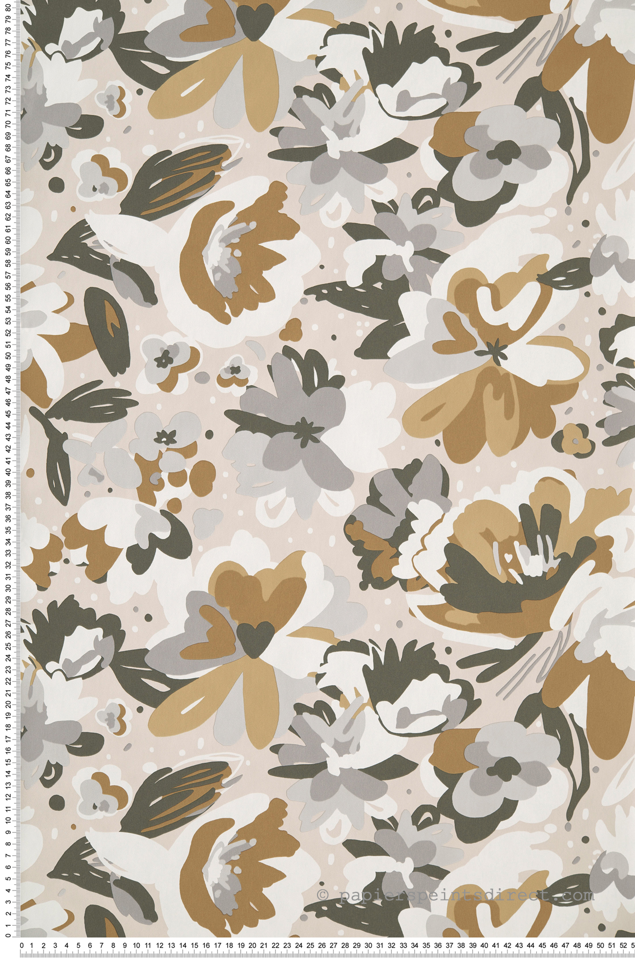 Papier peint Fleurs July beige - Flower Power de Casélio | Réf. FLP101871090
