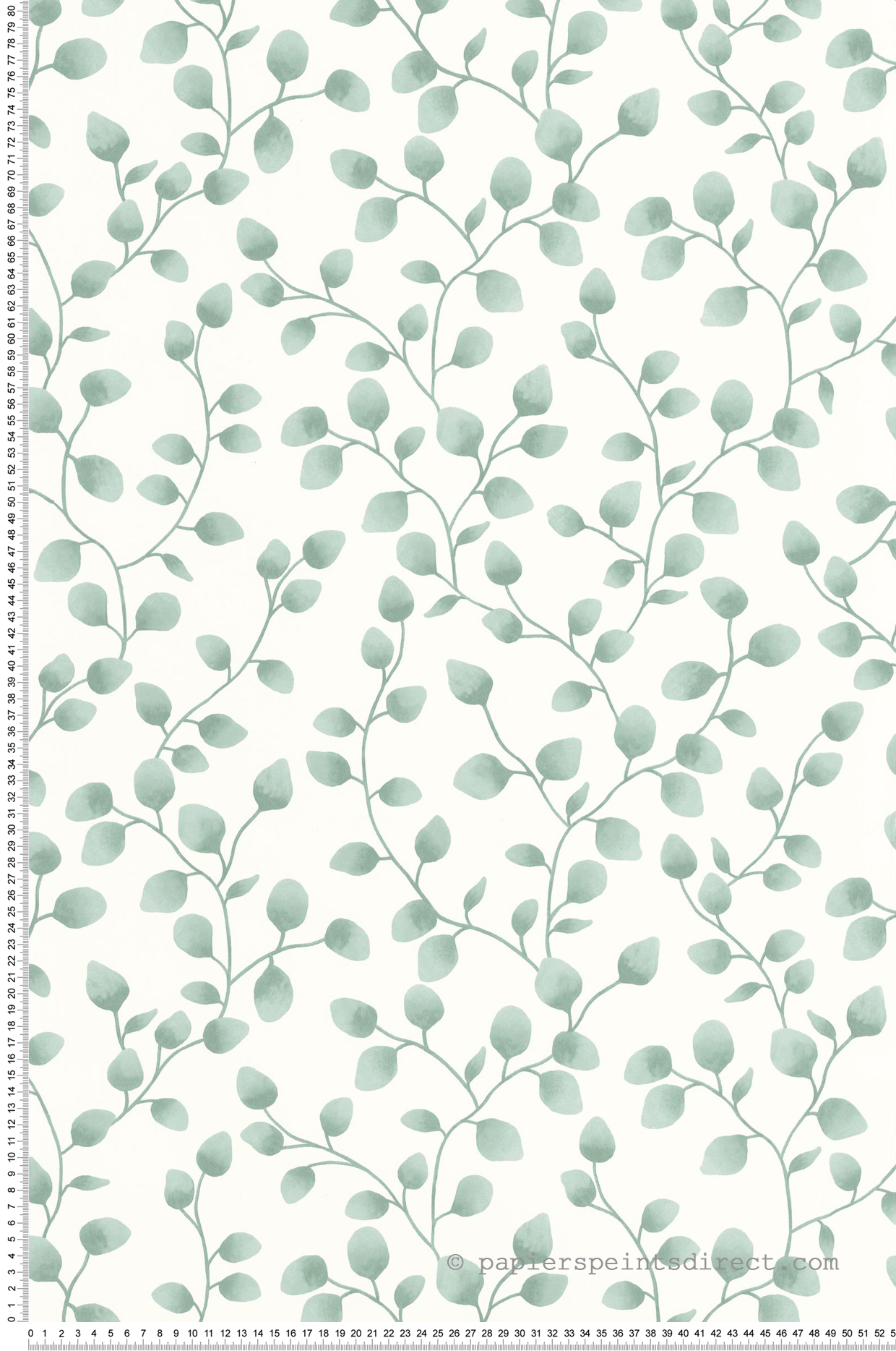Papier peint Nature Melbourne vert blanc - Green & Co de Casélio | Réf. GCO103867002
