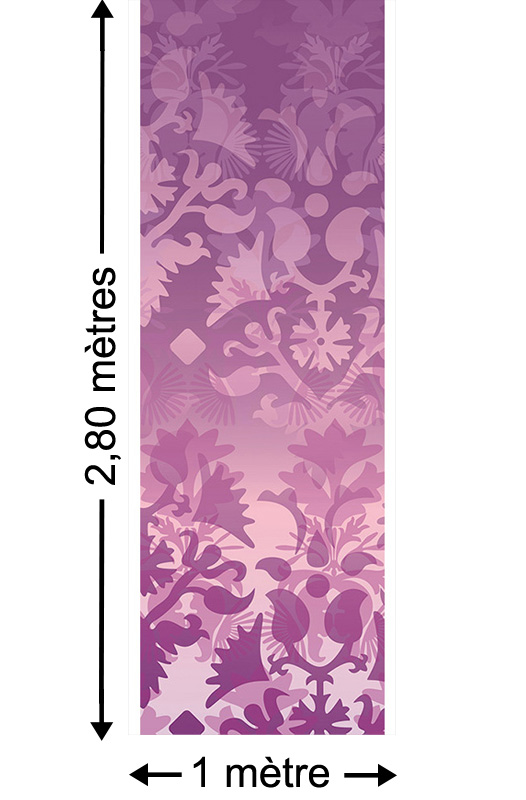 Ornamental Spirit, Rose - Papier peint lé unique
