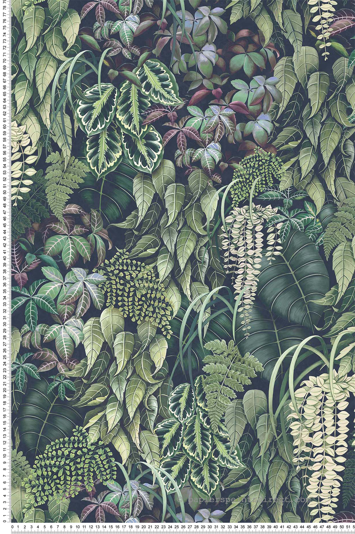 Papier peint Feuillage Green Wall vert - Folium de Osborne & Little | Réf. OSB-W7330-02