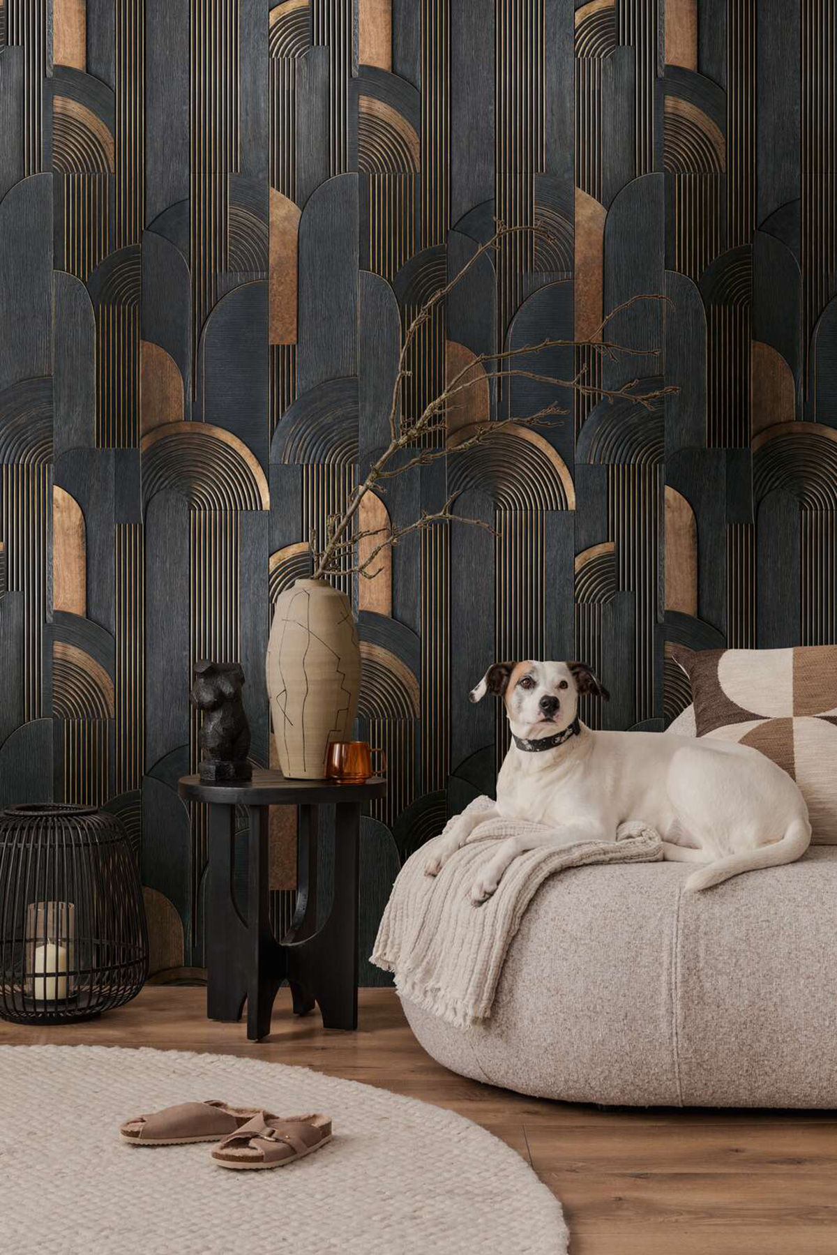 Papier peint panoramique Art Déco noir - Vibes & Styles d'A.S. Création AMB4| Réf. AS-792162